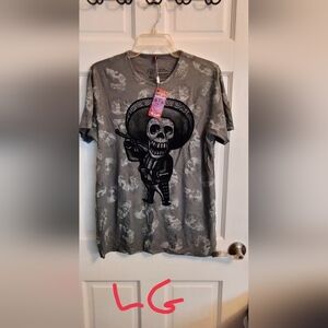 LG Charcoal Skull Graphic Men's Tee